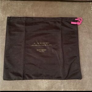 Kate Spade She Tucked Her Coral Lipstick Dust Bag